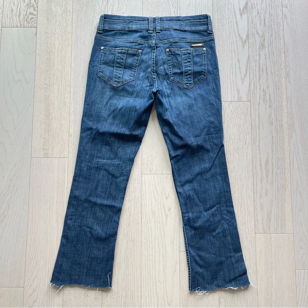 Burberry London Islington Boot Leg Blue Denim Bootcut Jeans  W31 Distressed - Picture 13 of 16